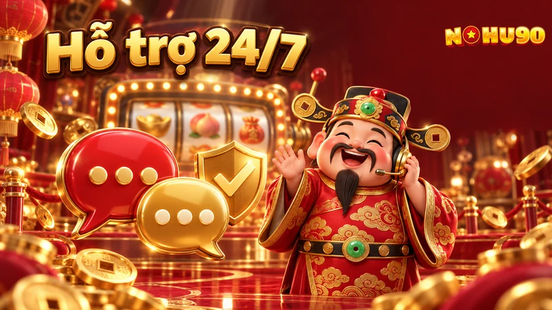 Hỗ trợ 24/7 Nohu90